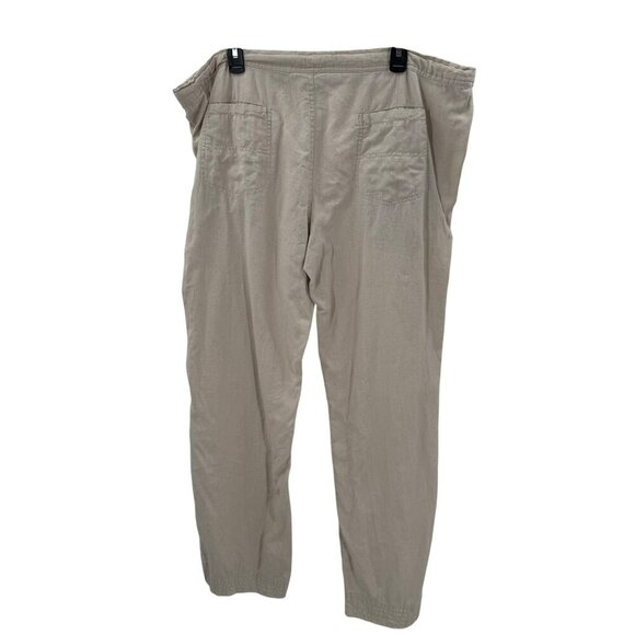 Island Importer Natural Linen Riviera Drawstring Pants Mens Size L - Picture 4 of 8